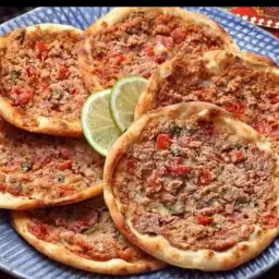 Aleppo Meat with Dough and Pomegranate Molasses